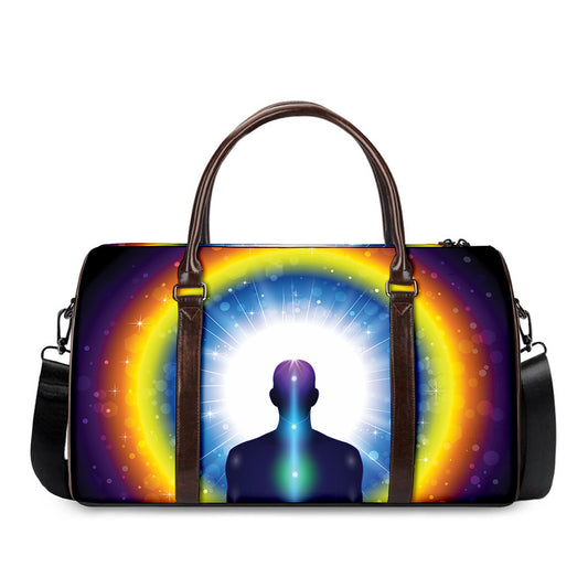 Light Of Seven Chakras Print Duffle Bag