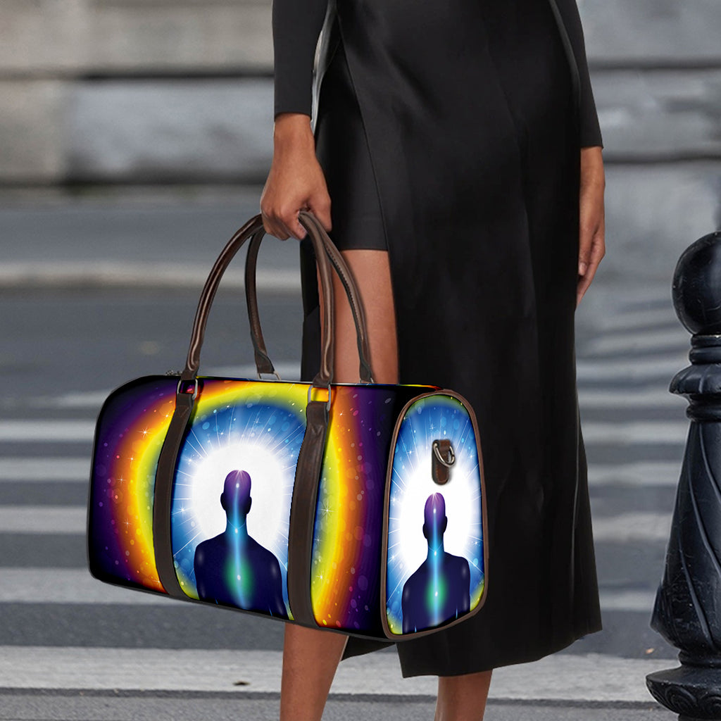 Light Of Seven Chakras Print Duffle Bag