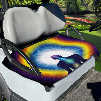 Light Of Seven Chakras Print Golf Cart Seat Cover