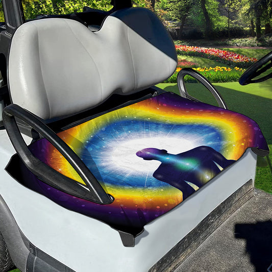 Light Of Seven Chakras Print Golf Cart Seat Cover