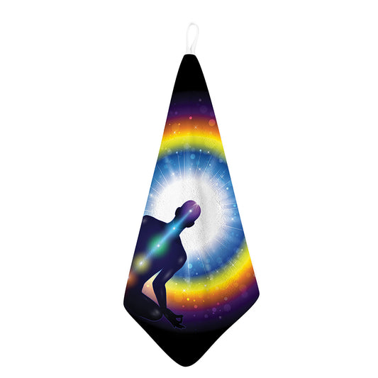 Light Of Seven Chakras Print Hand Towel