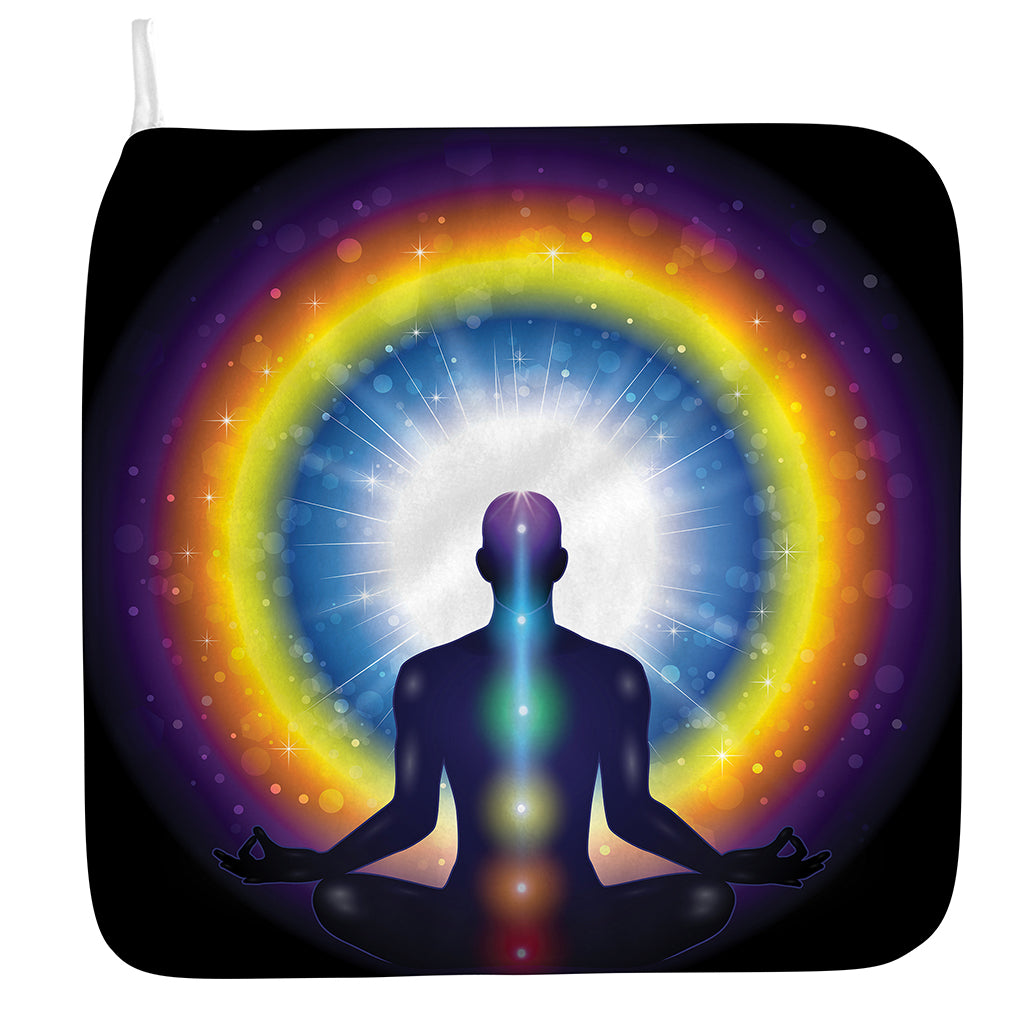 Light Of Seven Chakras Print Hand Towel
