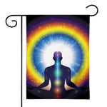 Light Of Seven Chakras Print House Flag