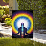 Light Of Seven Chakras Print House Flag