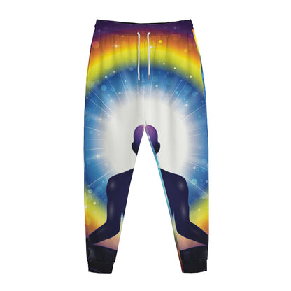 Light Of Seven Chakras Print Jogger Pants