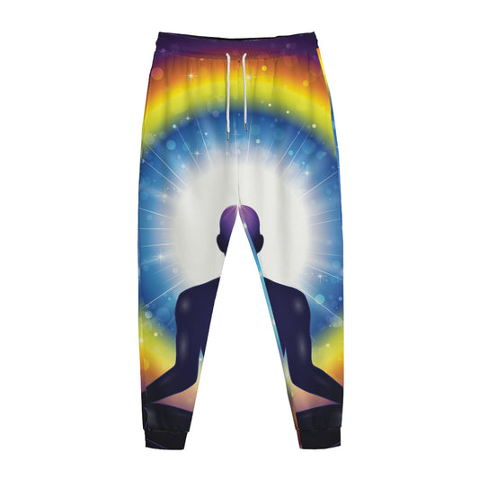 Light Of Seven Chakras Print Jogger Pants