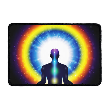 Light Of Seven Chakras Print Kitchen Mat