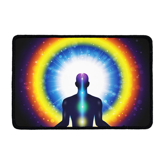 Light Of Seven Chakras Print Kitchen Mat