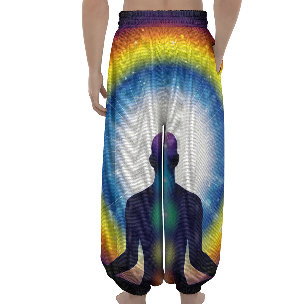 Light Of Seven Chakras Print Lantern Pants