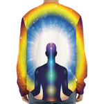 Light Of Seven Chakras Print Long Sleeve Baseball Jersey