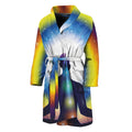 Light Of Seven Chakras Print Men's Bathrobe
