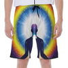 Light Of Seven Chakras Print Men's Beach Shorts