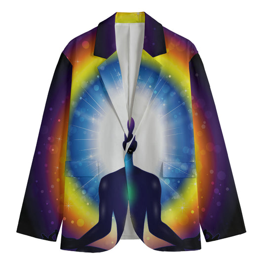 Light Of Seven Chakras Print Men's Blazer