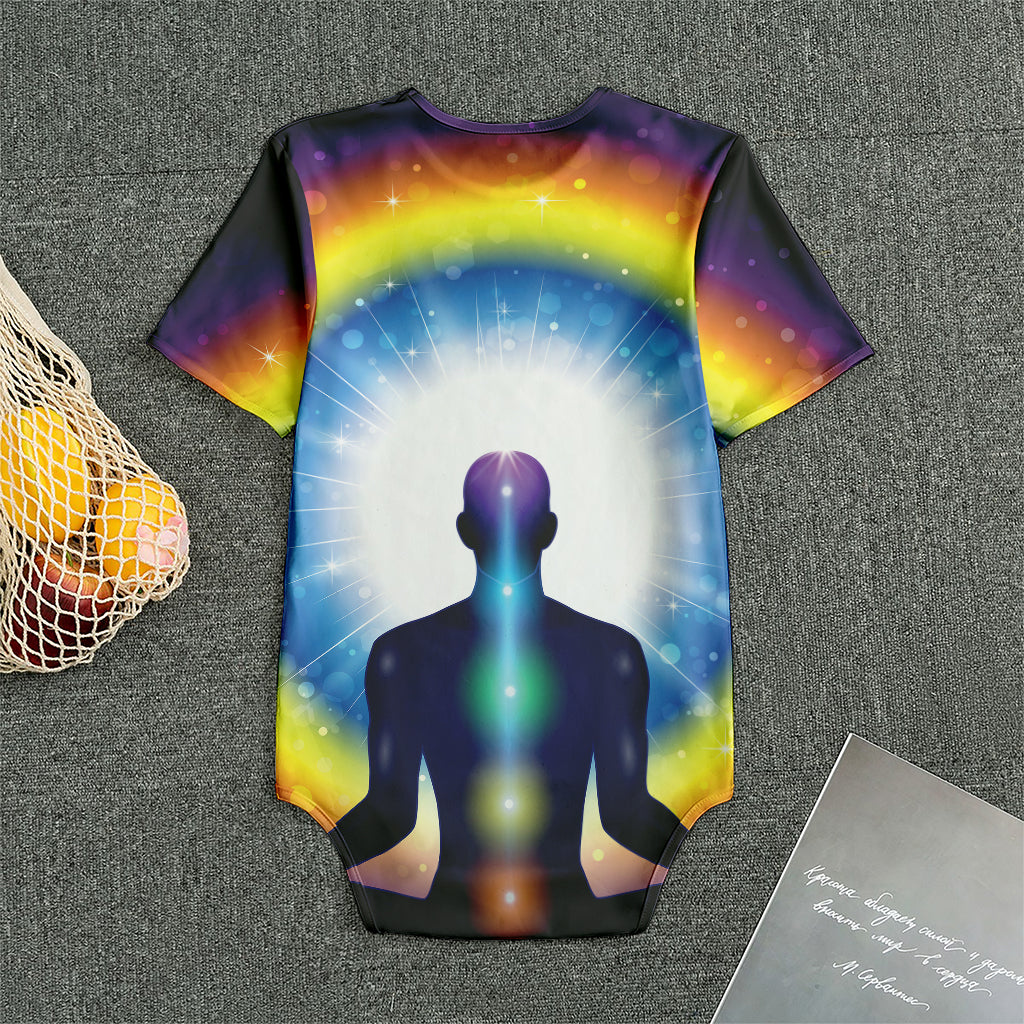 Light Of Seven Chakras Print Men's Bodysuit