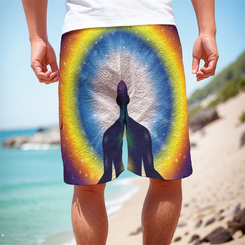Light Of Seven Chakras Print Men's Cargo Shorts