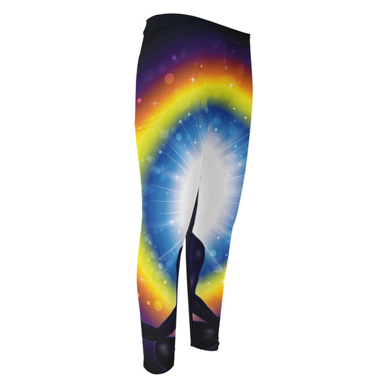 Light Of Seven Chakras Print Men's Compression Pants