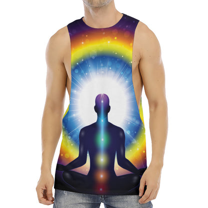 Light Of Seven Chakras Print Men's Muscle Tank Top