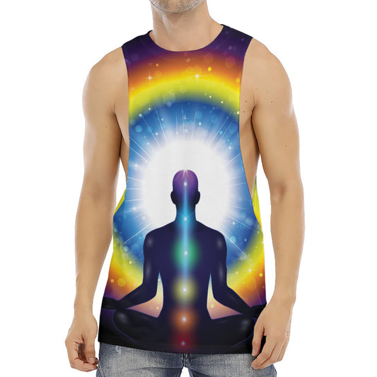Light Of Seven Chakras Print Men's Muscle Tank Top