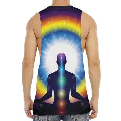 Light Of Seven Chakras Print Men's Muscle Tank Top