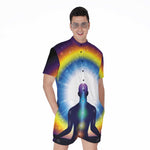 Light Of Seven Chakras Print Men's Rompers