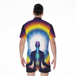 Light Of Seven Chakras Print Men's Rompers