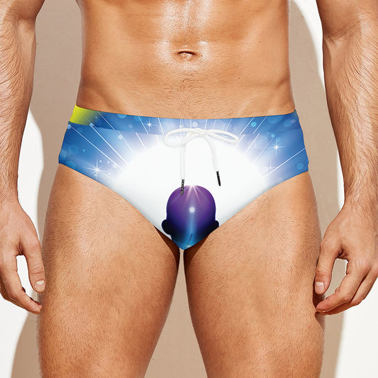 Light Of Seven Chakras Print Men's Swim Briefs
