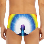Light Of Seven Chakras Print Men's Triangle Swim Briefs