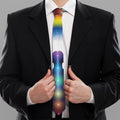 Light Of Seven Chakras Print Necktie