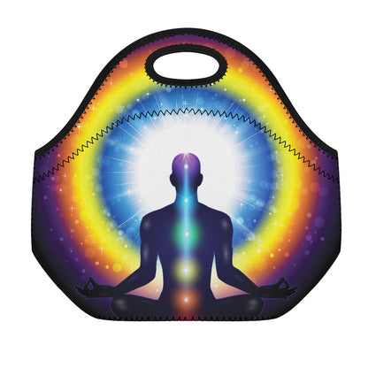 Light Of Seven Chakras Print Neoprene Lunch Bag