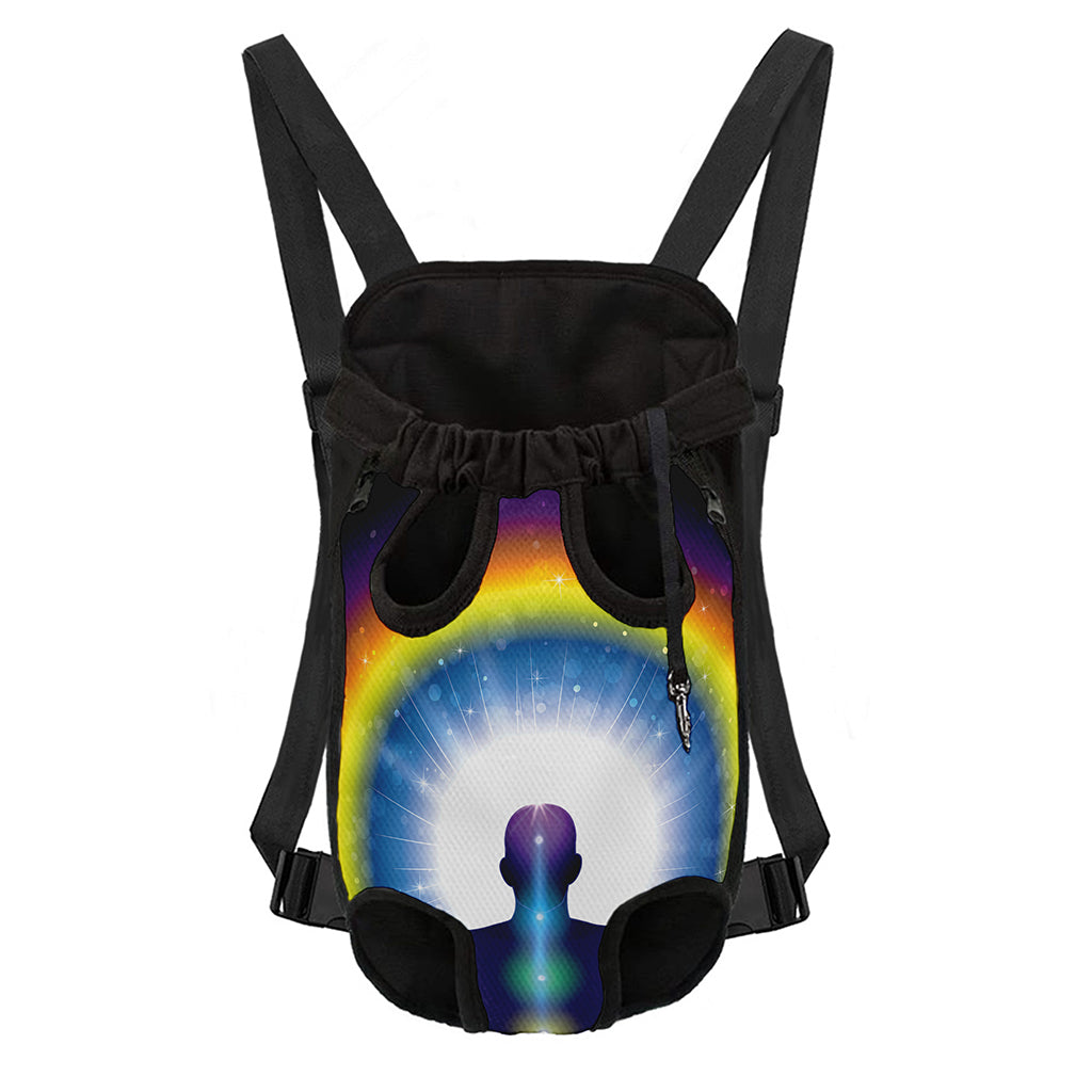 Light Of Seven Chakras Print Pet Carrier Backpack