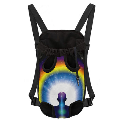 Light Of Seven Chakras Print Pet Carrier Backpack