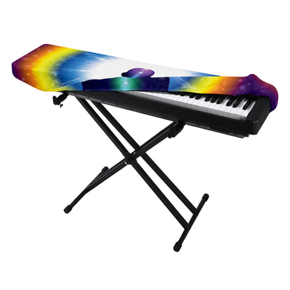 Light Of Seven Chakras Print Piano Keyboard Cover