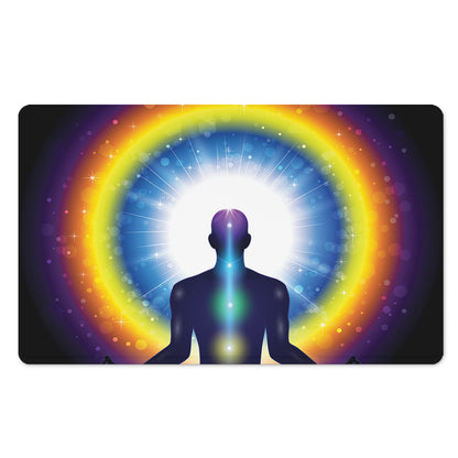Light Of Seven Chakras Print Polyester Doormat