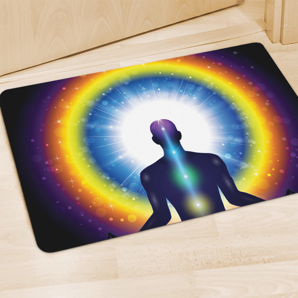 Light Of Seven Chakras Print Polyester Doormat