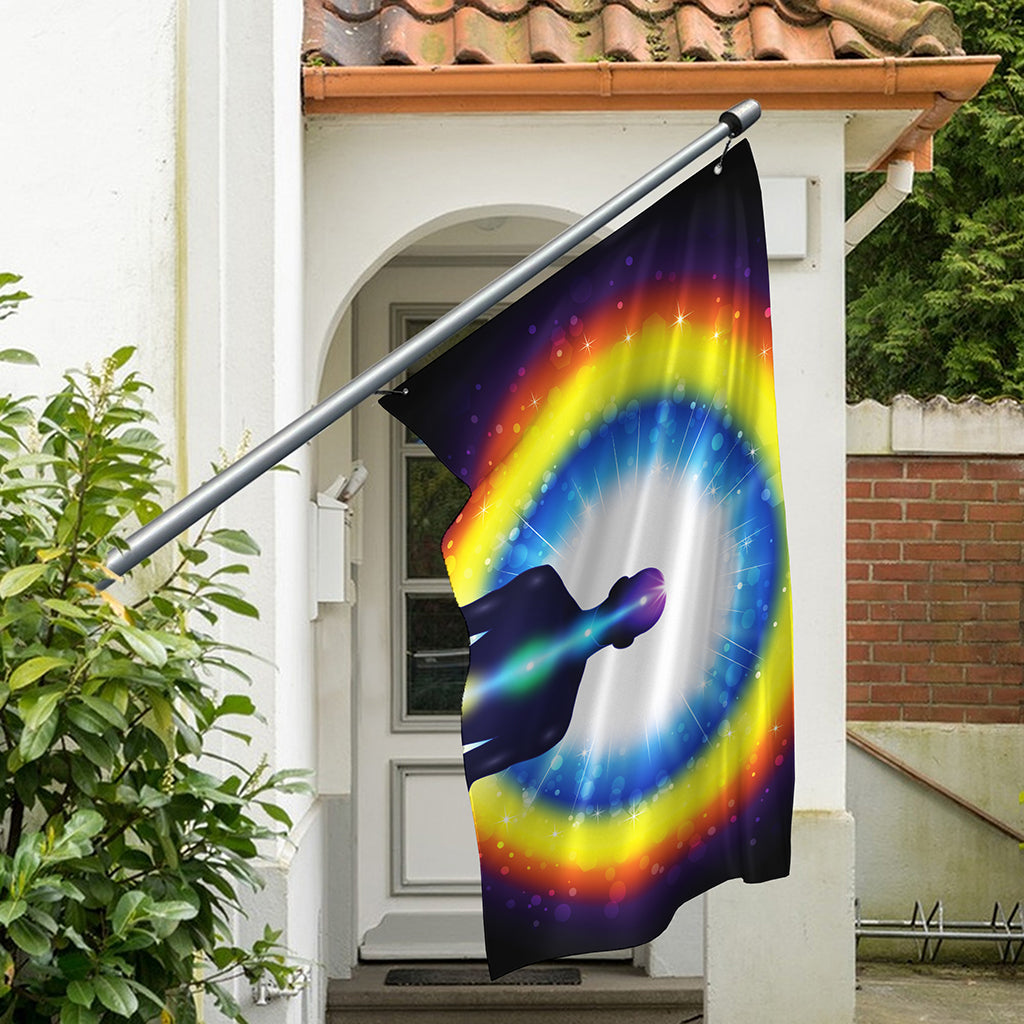 Light Of Seven Chakras Print Polyester Flag