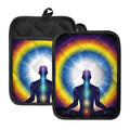 Light Of Seven Chakras Print Pot Holders With Pocket