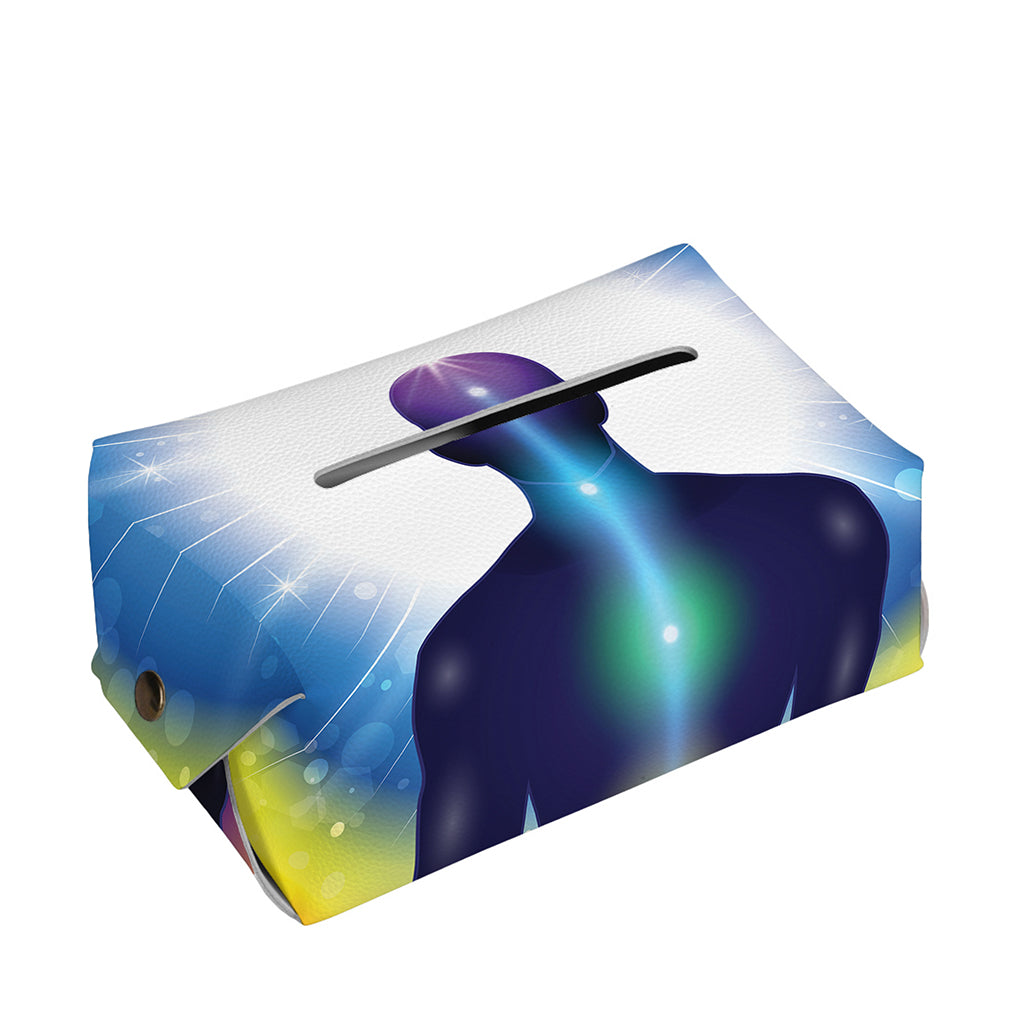 Light Of Seven Chakras Print Rectangle Tissue Box Cover