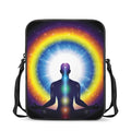 Light Of Seven Chakras Print Rectangular Crossbody Bag