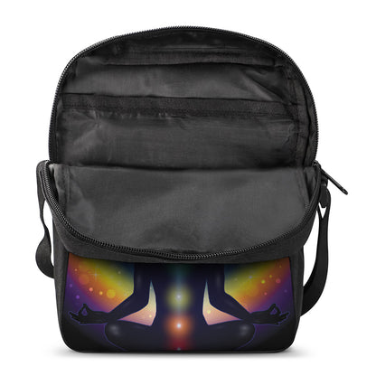 Light Of Seven Chakras Print Rectangular Crossbody Bag