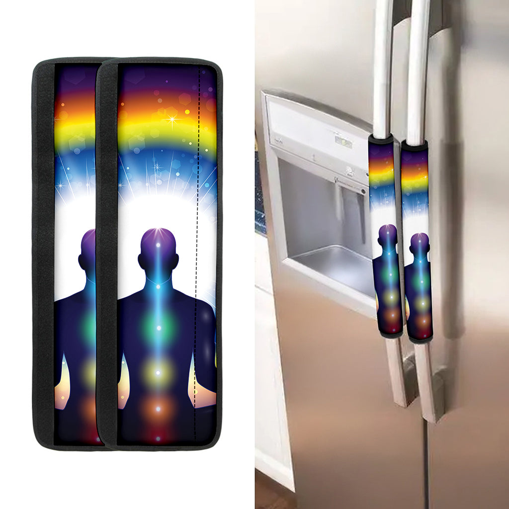 Light Of Seven Chakras Print Refrigerator Handle Covers