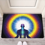 Light Of Seven Chakras Print Rubber Doormat