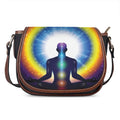 Light Of Seven Chakras Print Saddle Bag