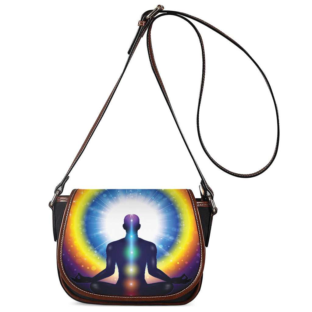 Light Of Seven Chakras Print Saddle Bag