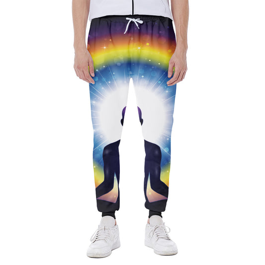 Light Of Seven Chakras Print Scuba Joggers