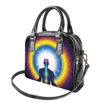 Light Of Seven Chakras Print Shoulder Handbag