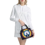 Light Of Seven Chakras Print Shoulder Handbag
