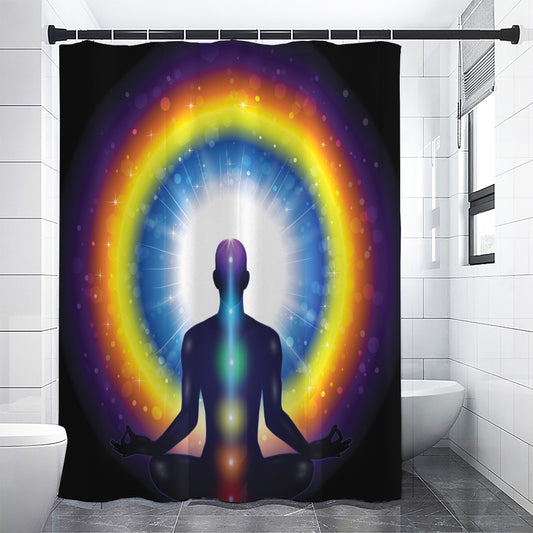 Light Of Seven Chakras Print Shower Curtain