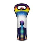 Light Of Seven Chakras Print Single Neoprene Wine Tote