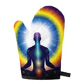 Light Of Seven Chakras Print Single Oven Mitt