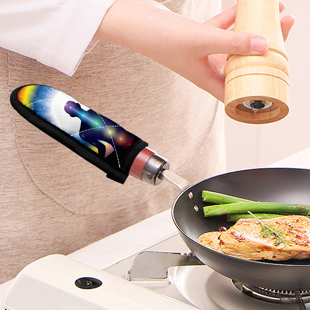 Light Of Seven Chakras Print Skillet Handle Cover
